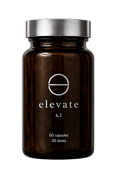 Elevate supplement bottle